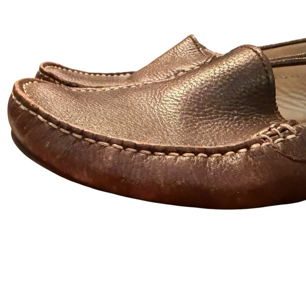 Ecco Sz 8.5 Extra Width Loafer Slip On Business‎ Preppy Classic - Picture 9 of 11
